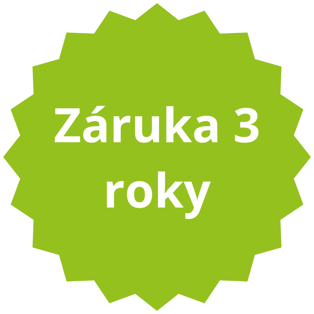prodloužená záruka na 3 roky